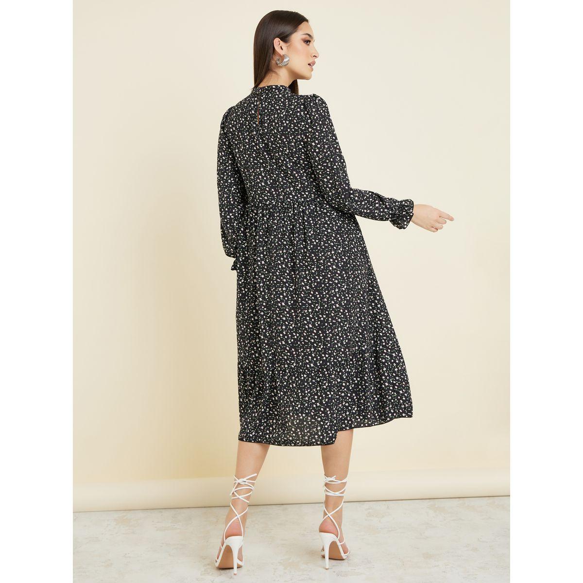 فستان ميدي بياقة عالية-women-clothing-dresses-image-4