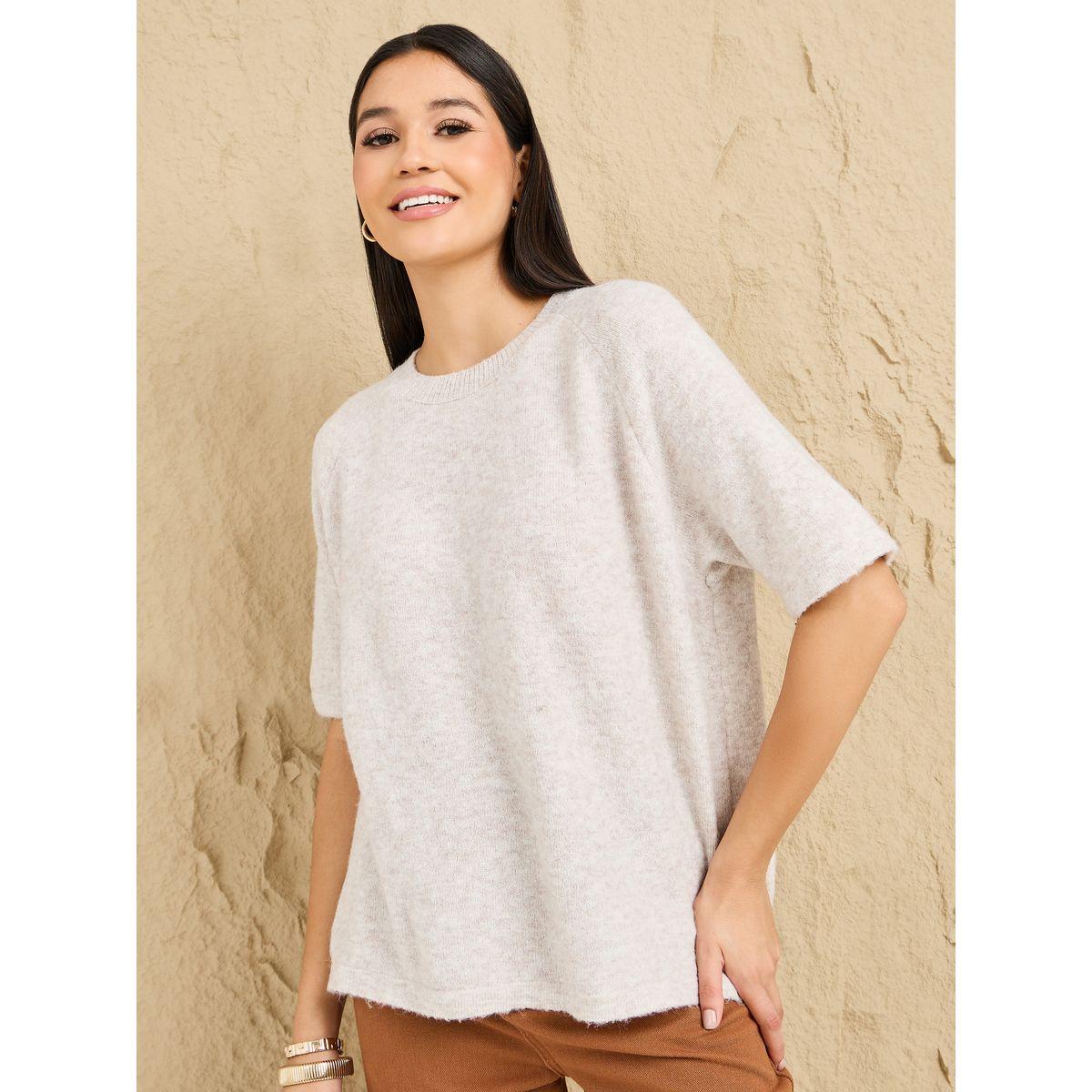 تيشيرت محبوك بقصة مريحة-women-clothing-tshirts-image-2