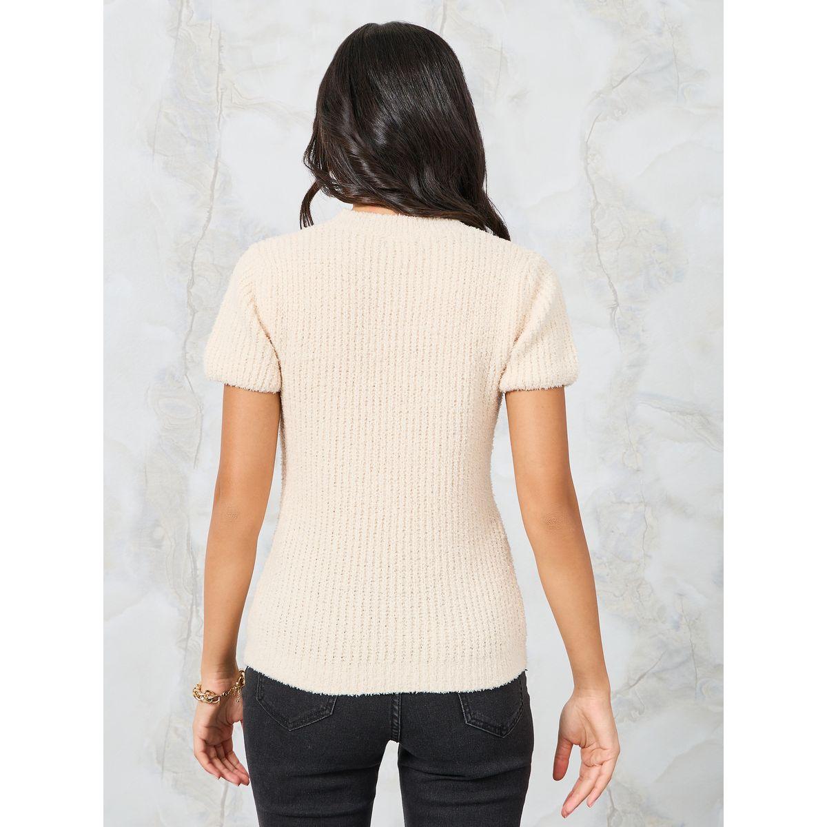 بلوزة محبوكة بأكمام قصيرة-women-clothing-shirtsandblouses-blouses-image-5