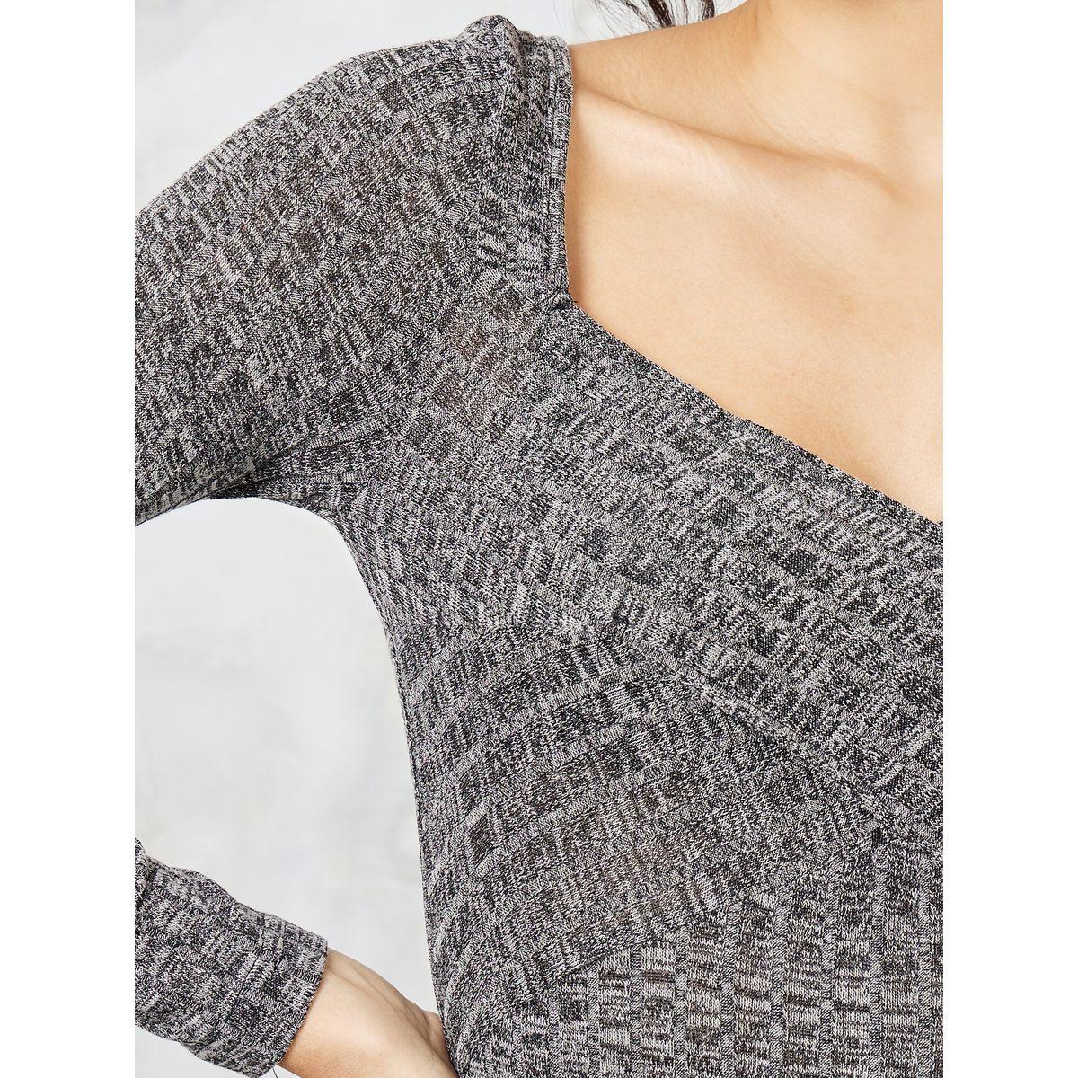 Styli Textured Sweetheart Neck Knit Sweater Midi Dress-women-clothing-dresses-image-3