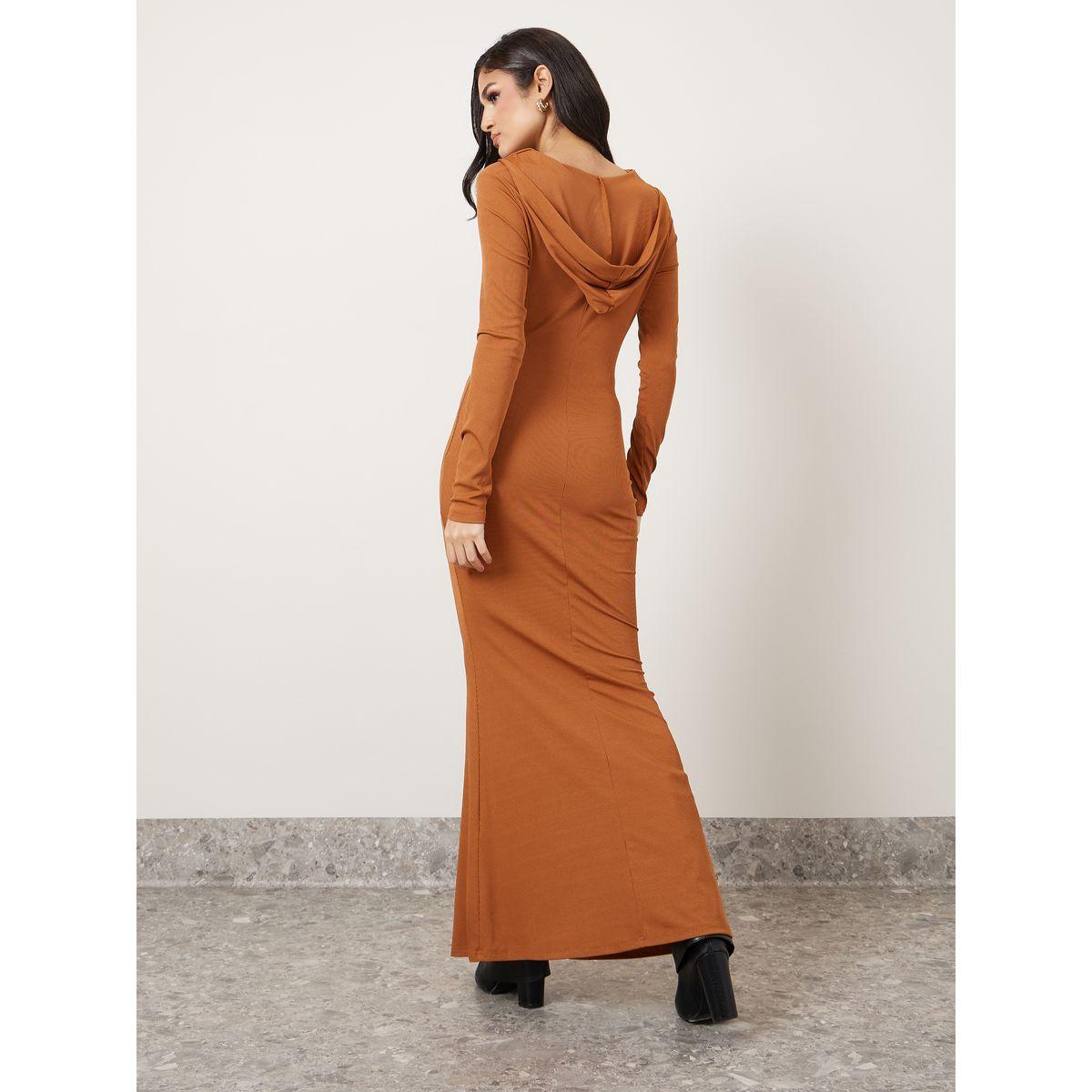 فستان بياقة منسدلة بنمط هودي-women-clothing-dresses-image-4