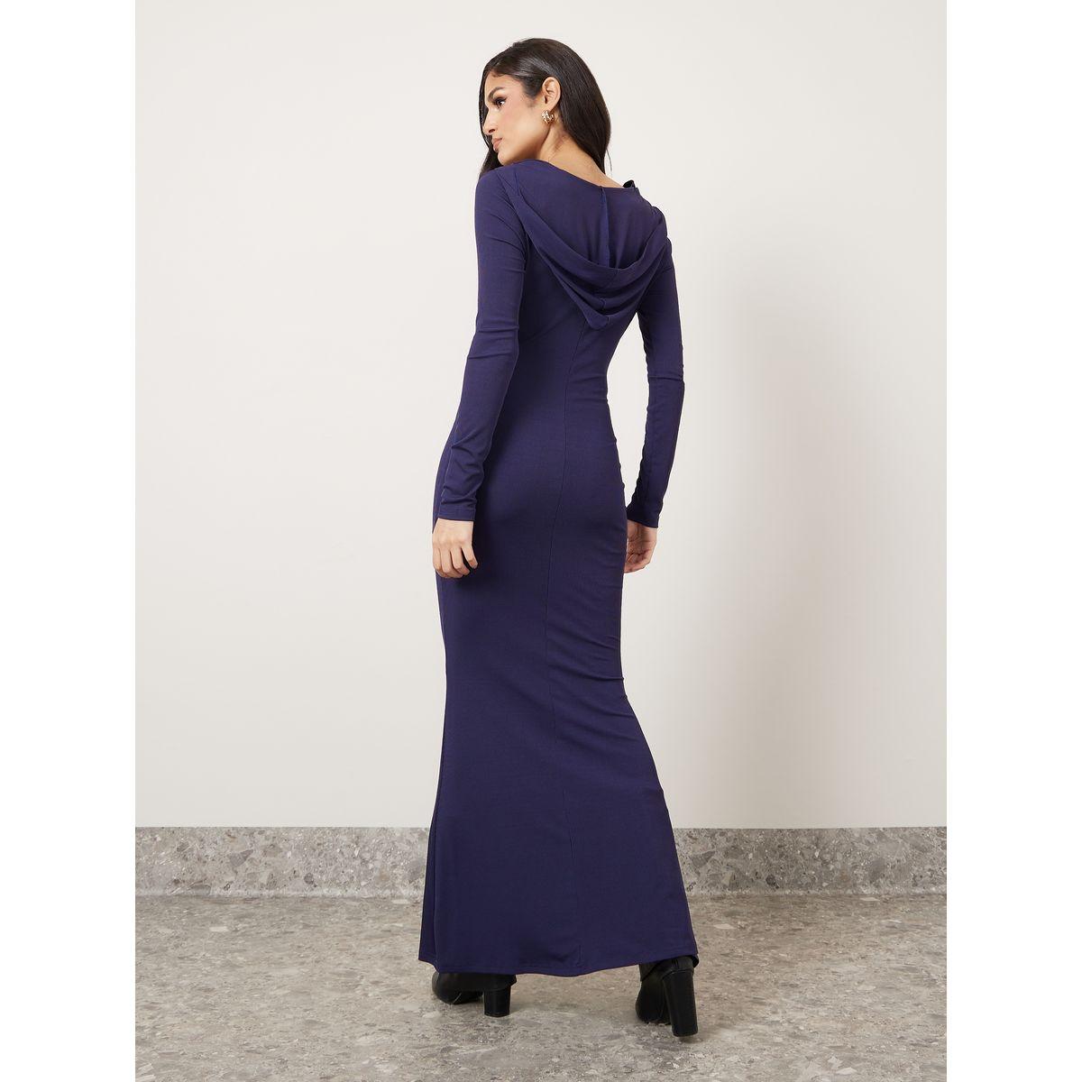 فستان بياقة منسدلة بنمط هودي-women-clothing-dresses-image-4