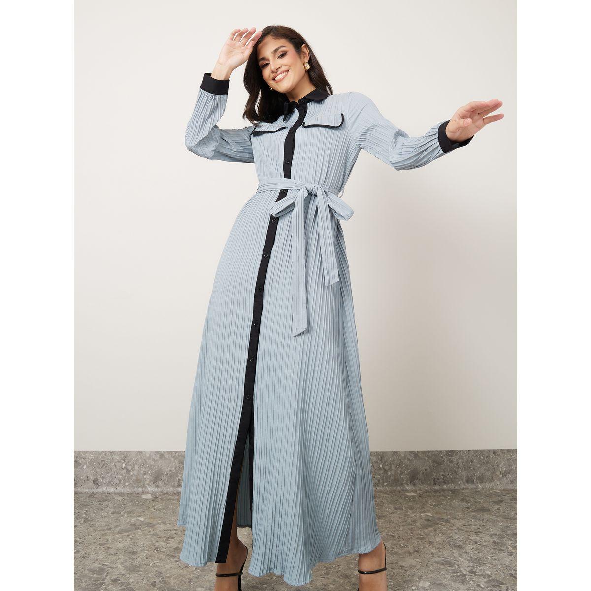 فستان طويل بتفاصيل بارزة الملمس-women-clothing-dresses-image-2
