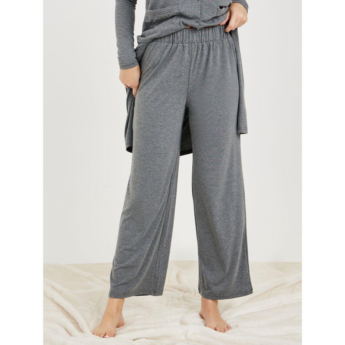 Styli Unwind Solid Knit Midi Cardigan & Straight Leg Lounge Set-women-clothing-coordsets-image-4