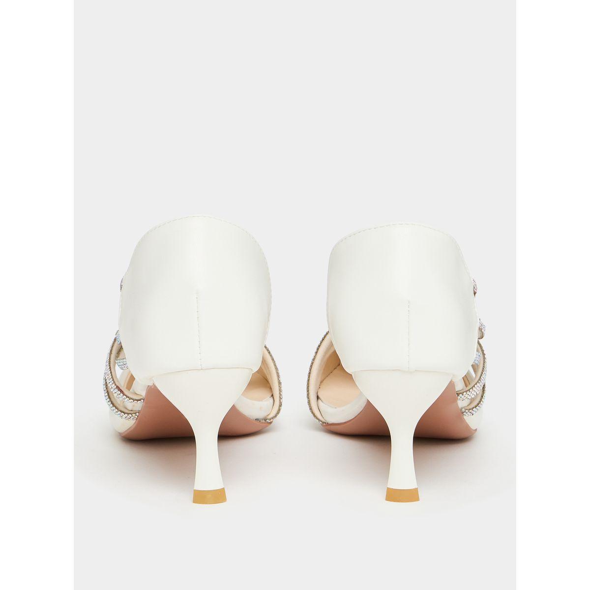 Styli Embellished Strap Pointed Toe Pumps-women-shoes-heels-image-3