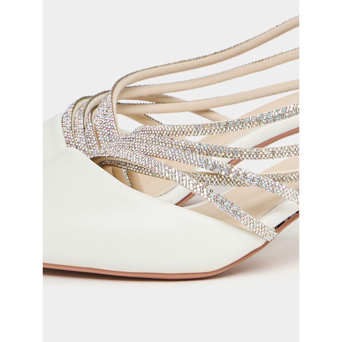 Styli Embellished Strap Pointed Toe Pumps-women-shoes-heels-image-4