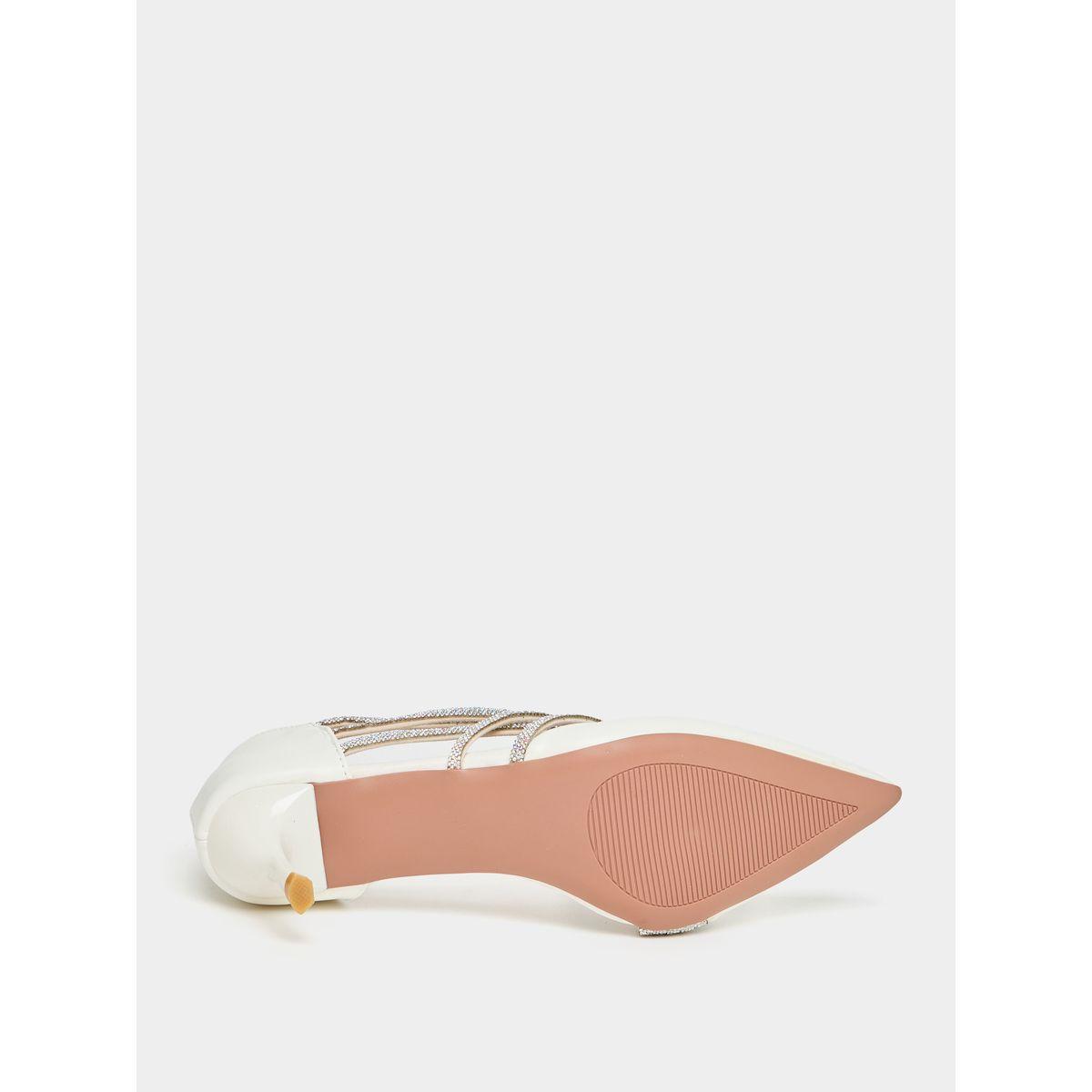 Styli Embellished Strap Pointed Toe Pumps-women-shoes-heels-image-6
