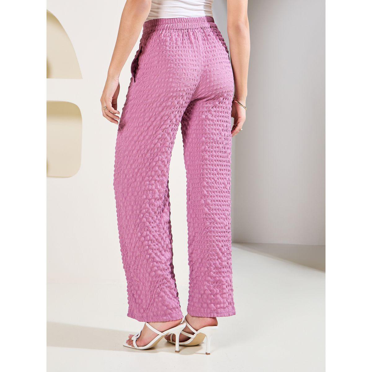 Styli Elevate Oversized Textured Button Front Shirt & Pants Co-Ord-women-clothing-coordsets-image-9