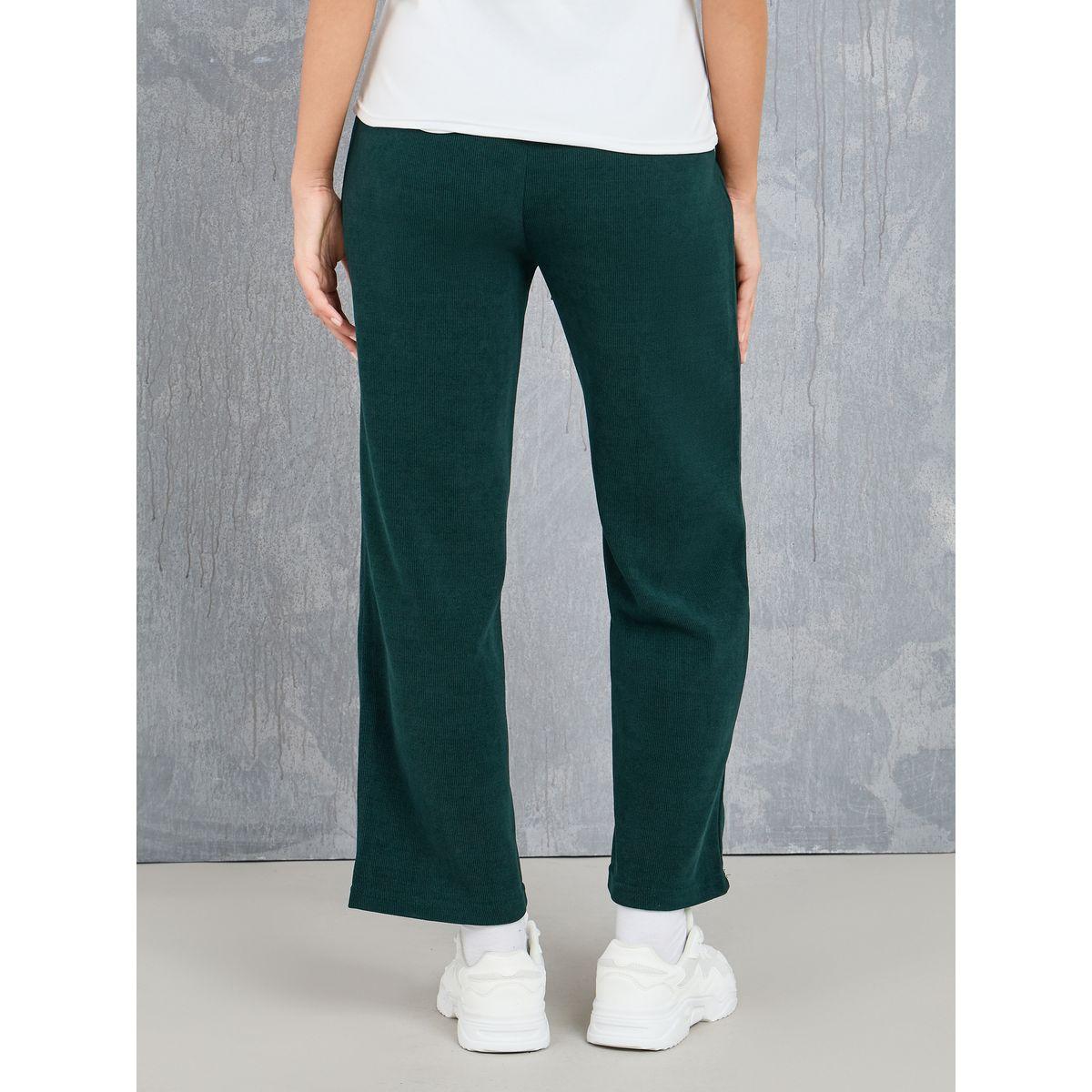 Styli Drawstring Waist Straight Leg Corduroy Pants-women-clothing-bottoms-trousers-image-4