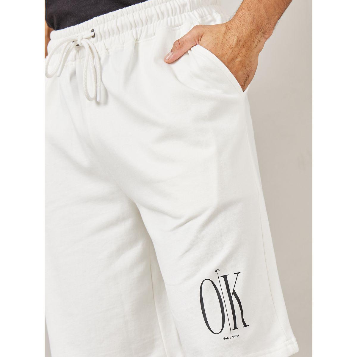 Styli Placement Print Oversized Fleece Shorts-men-clothing-bottoms-shorts-image-3