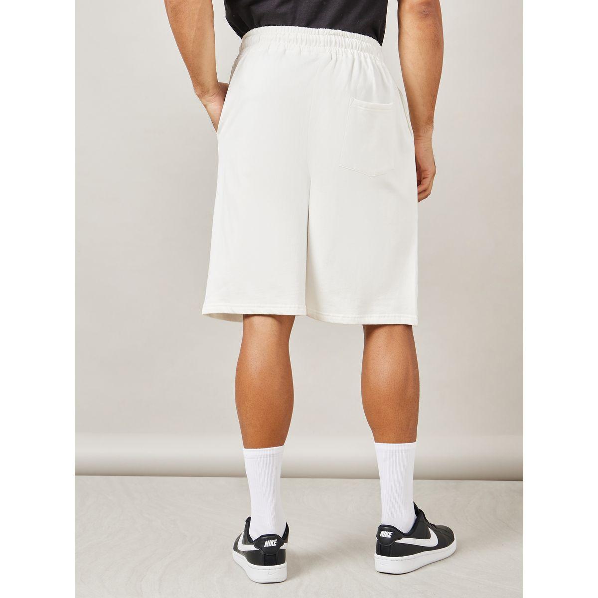 Styli Placement Print Oversized Fleece Shorts-men-clothing-bottoms-shorts-image-4