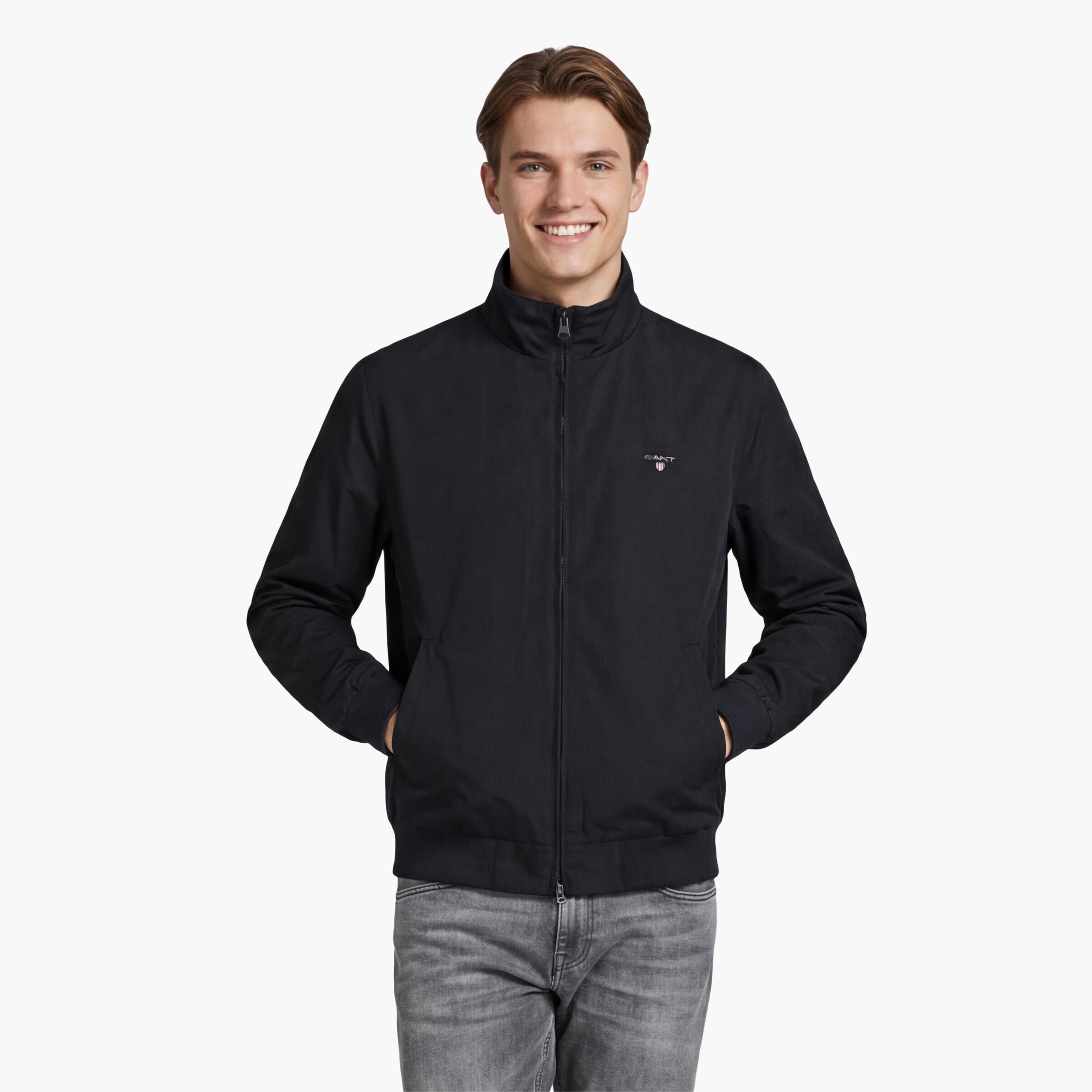 Gant Plain High Neck Long Sleeves Men's Jacket-men-clothing-jacketsandblazers-jackets-image-1