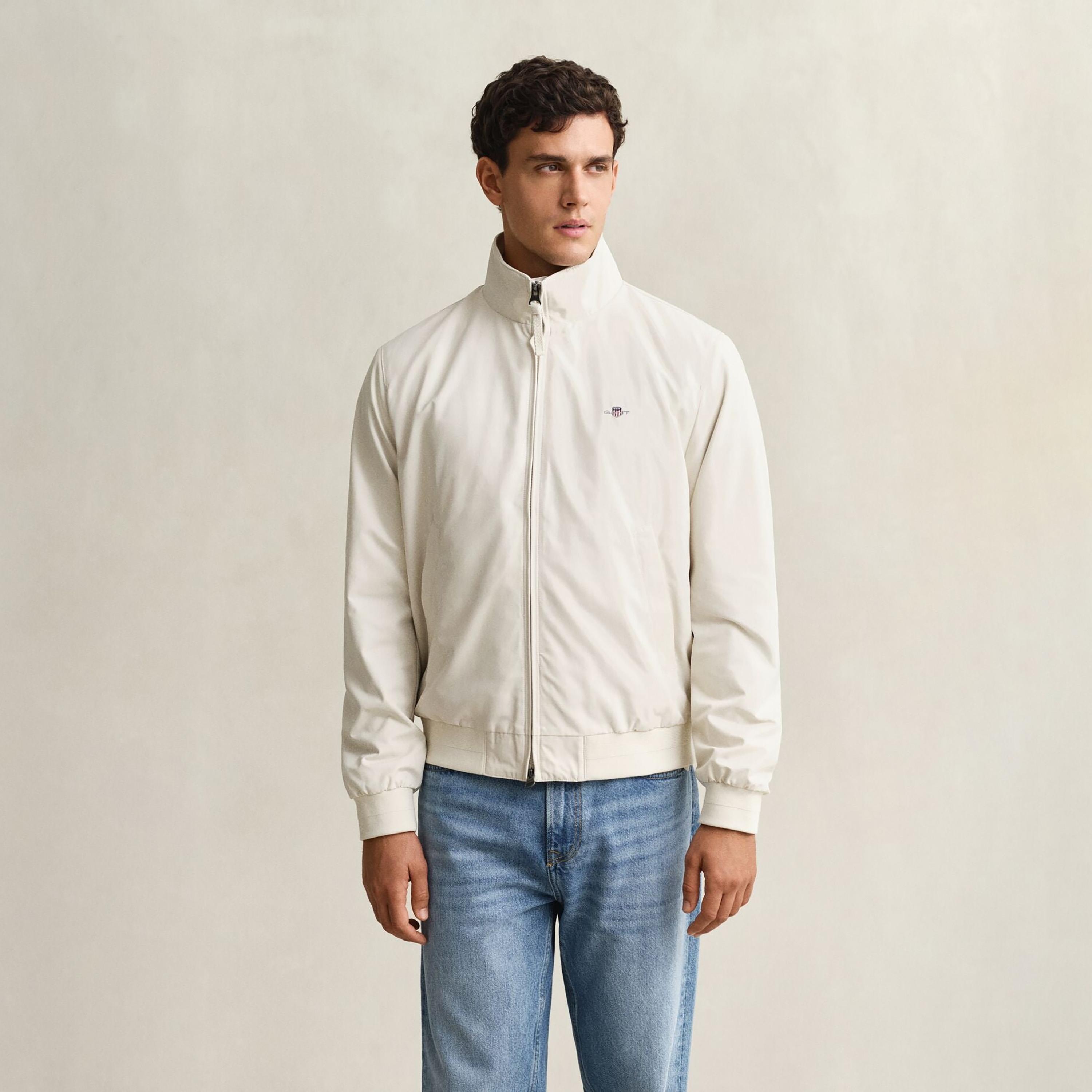 جاكيت رجالي سادة برقبة عالية وأكمام طويلة من جانت-men-clothing-jacketsandblazers-jackets-image-1