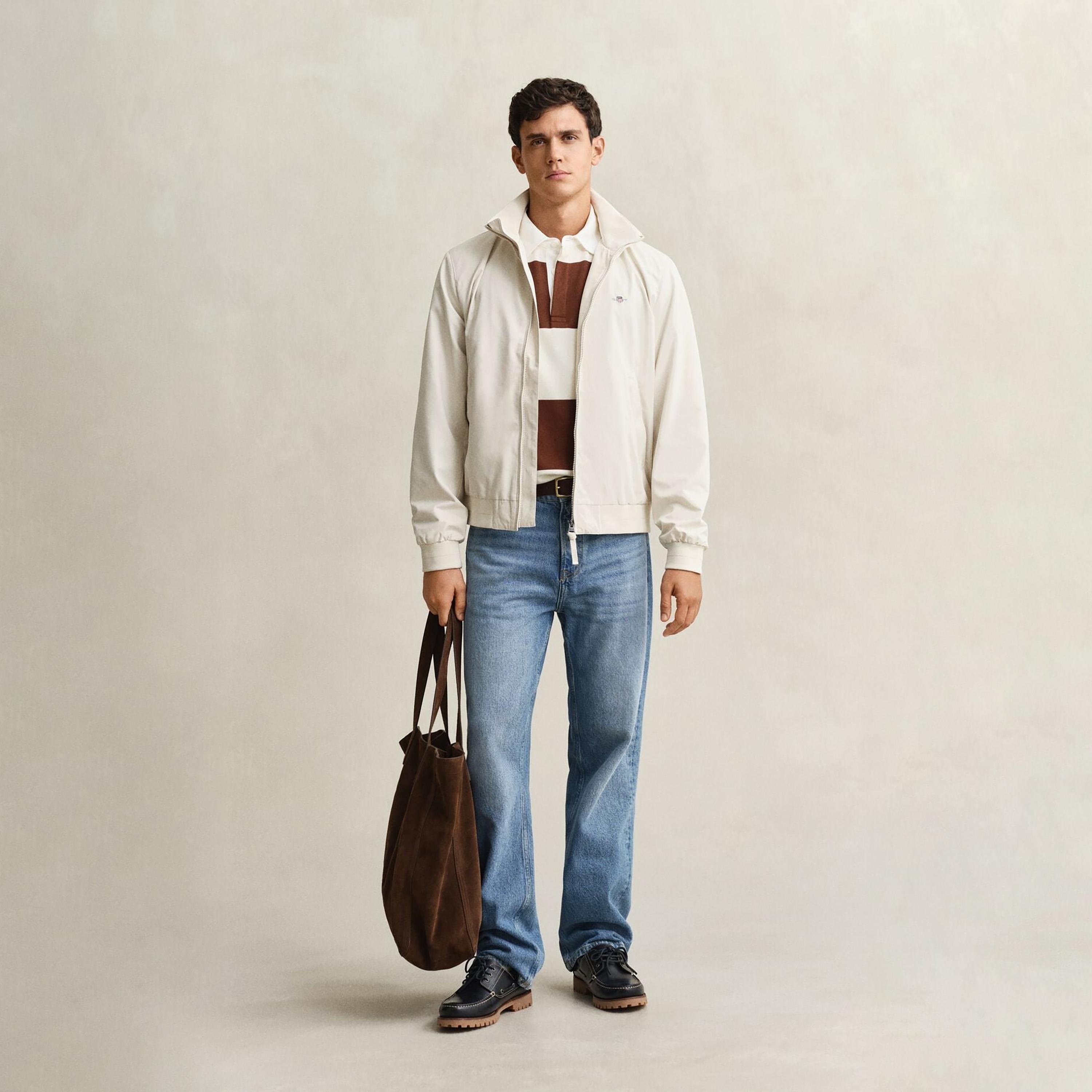 جاكيت رجالي سادة برقبة عالية وأكمام طويلة من جانت-men-clothing-jacketsandblazers-jackets-image-2