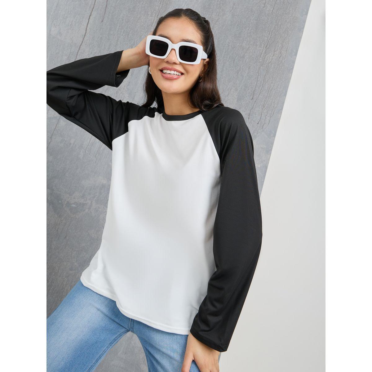 Styli Colorblock Raglan Sleeve T-Shirt-women-clothing-tshirts-image-3