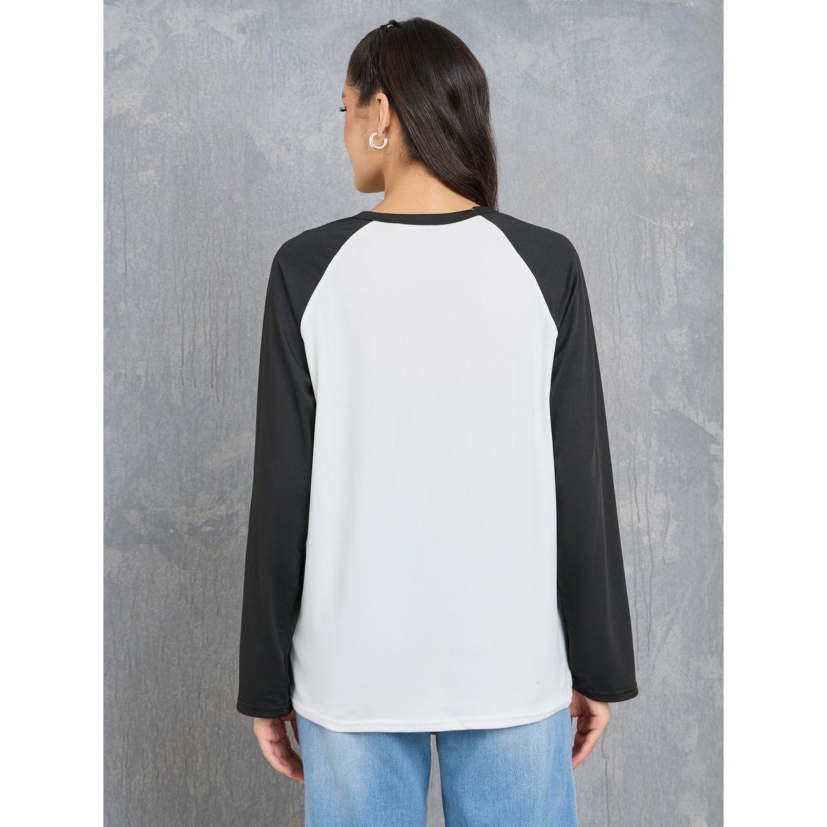 Styli Colorblock Raglan Sleeve T-Shirt-women-clothing-tshirts-image-5