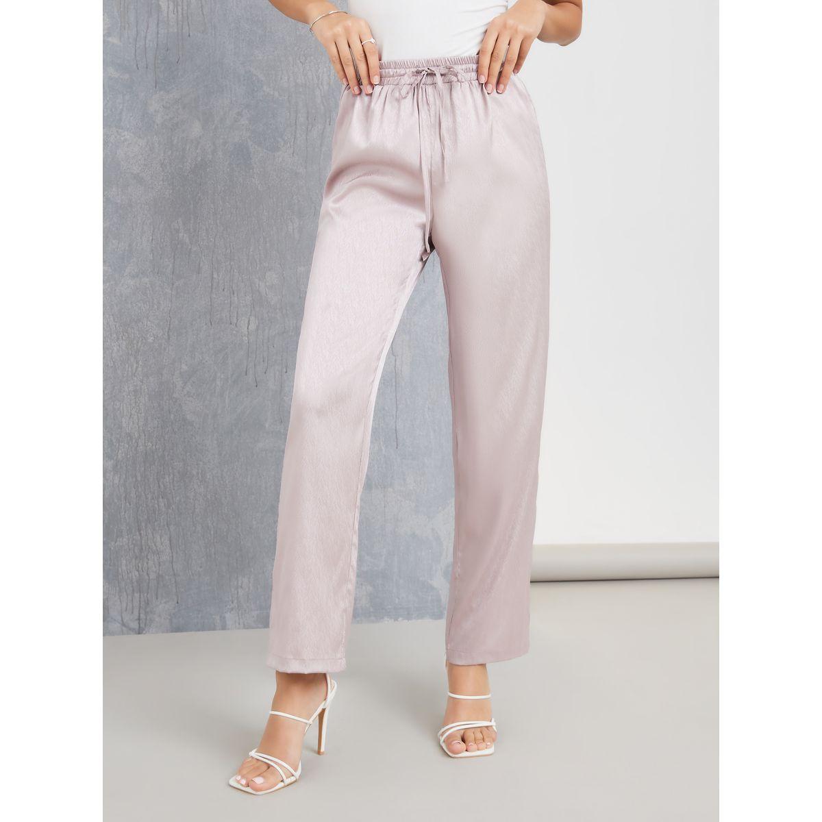 Styli Jacquard Tapered Pants with Drawstring-women-clothing-bottoms-trousers-image-1