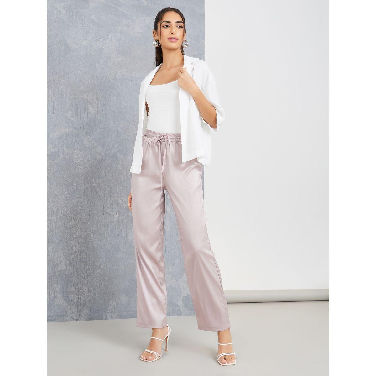 Styli Jacquard Tapered Pants with Drawstring-women-clothing-bottoms-trousers-image-2
