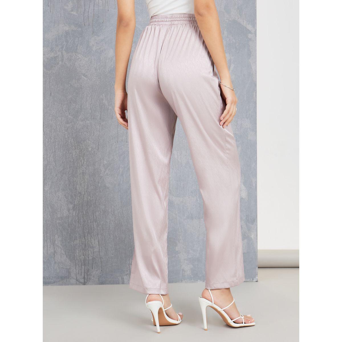 Styli Jacquard Tapered Pants with Drawstring-women-clothing-bottoms-trousers-image-4