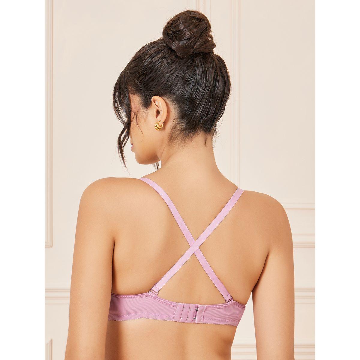 Styli Pack of 2 - Ribbed Bow Detail T-Shirt Bra-women-clothing-lingerie-bras-image-6
