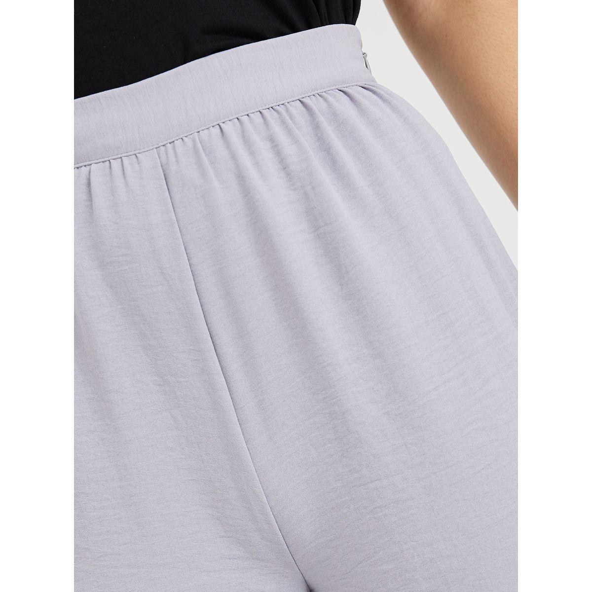 بنطال بأرجل مستقيمة وخصر مطاطي-women-clothing-bottoms-trousers-image-3