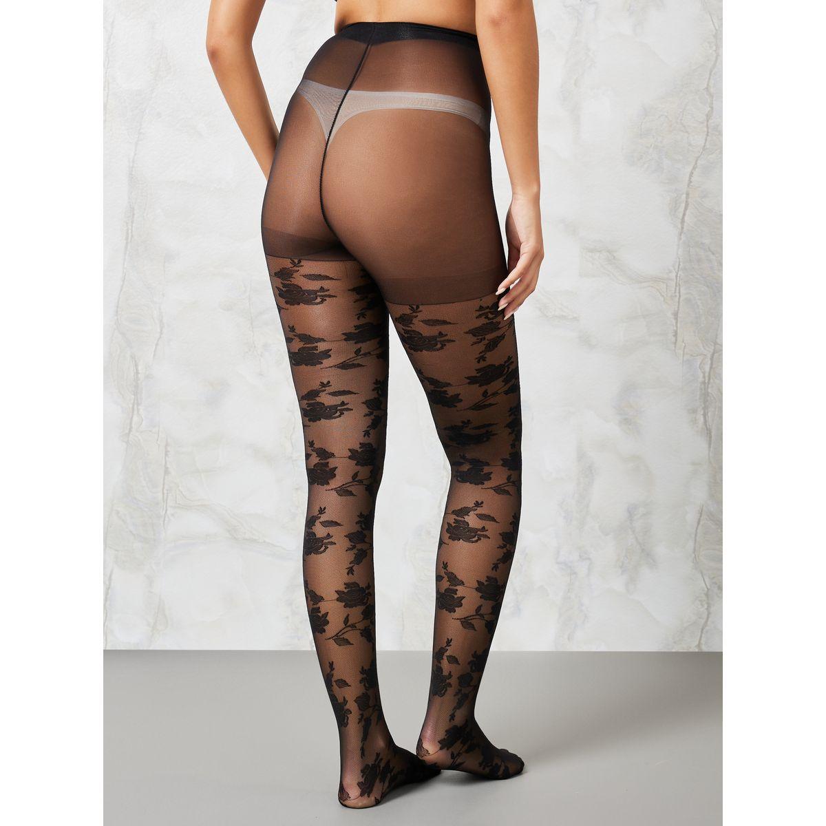 Styli Floral Pattern Sheer Tights-women-socksandstockings-image-4