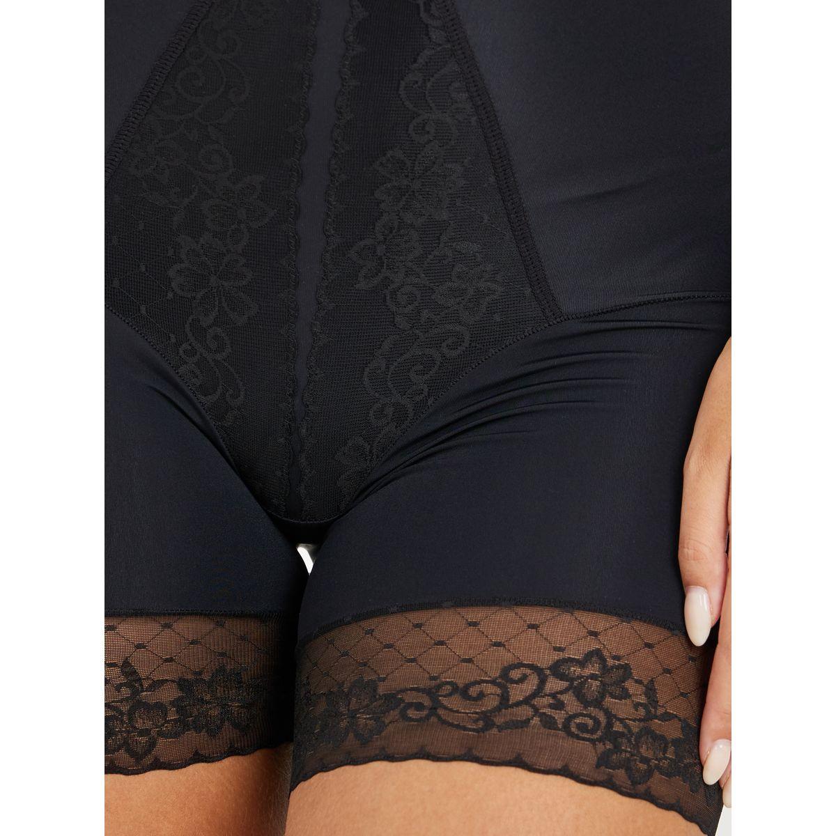 Styli Triangle Lace Hem Detail Tummy & Thigh Slimmer-women-clothing-lingerie-shapewear-image-3