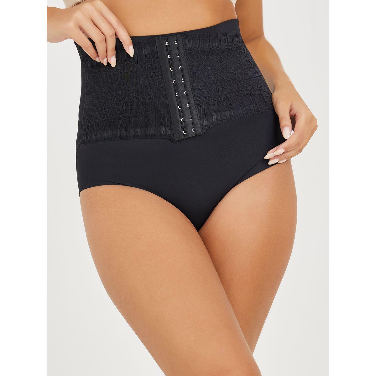 Styli Waist Cinching Shaping Brief With Hook Eye Closure-women-clothing-lingerie-shapewear-image-2