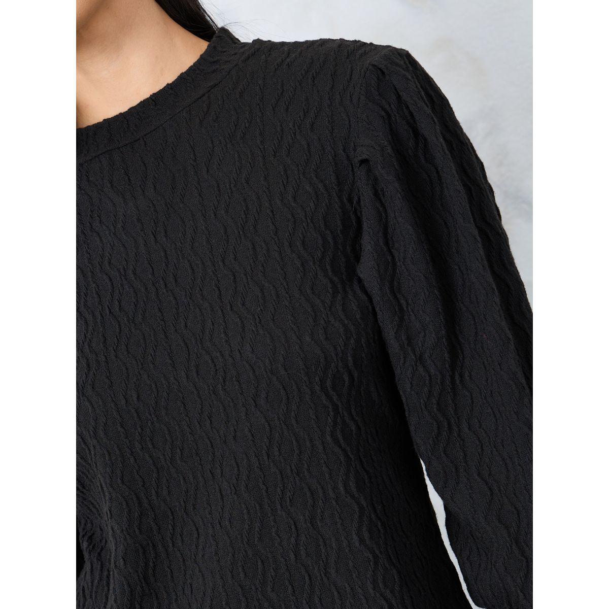 بلوزة بتفاصيل بارزة الملمس-women-clothing-shirtsandblouses-blouses-image-4