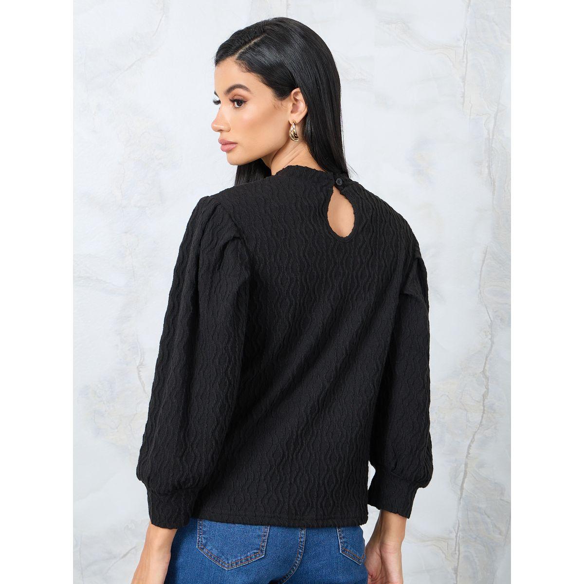 بلوزة بتفاصيل بارزة الملمس-women-clothing-shirtsandblouses-blouses-image-5