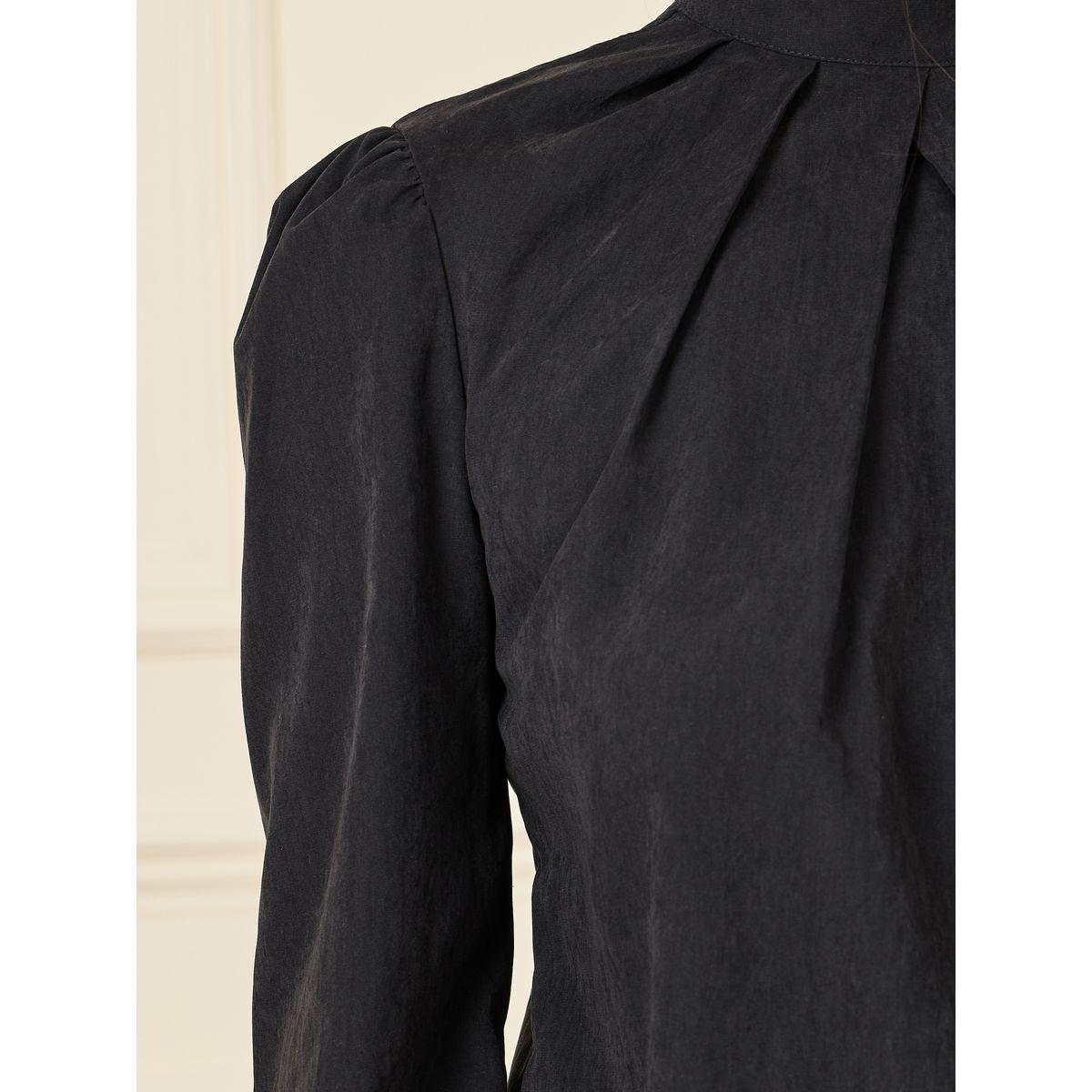 Styli High Neck Pleats Detail Blouse-women-clothing-shirtsandblouses-blouses-image-4