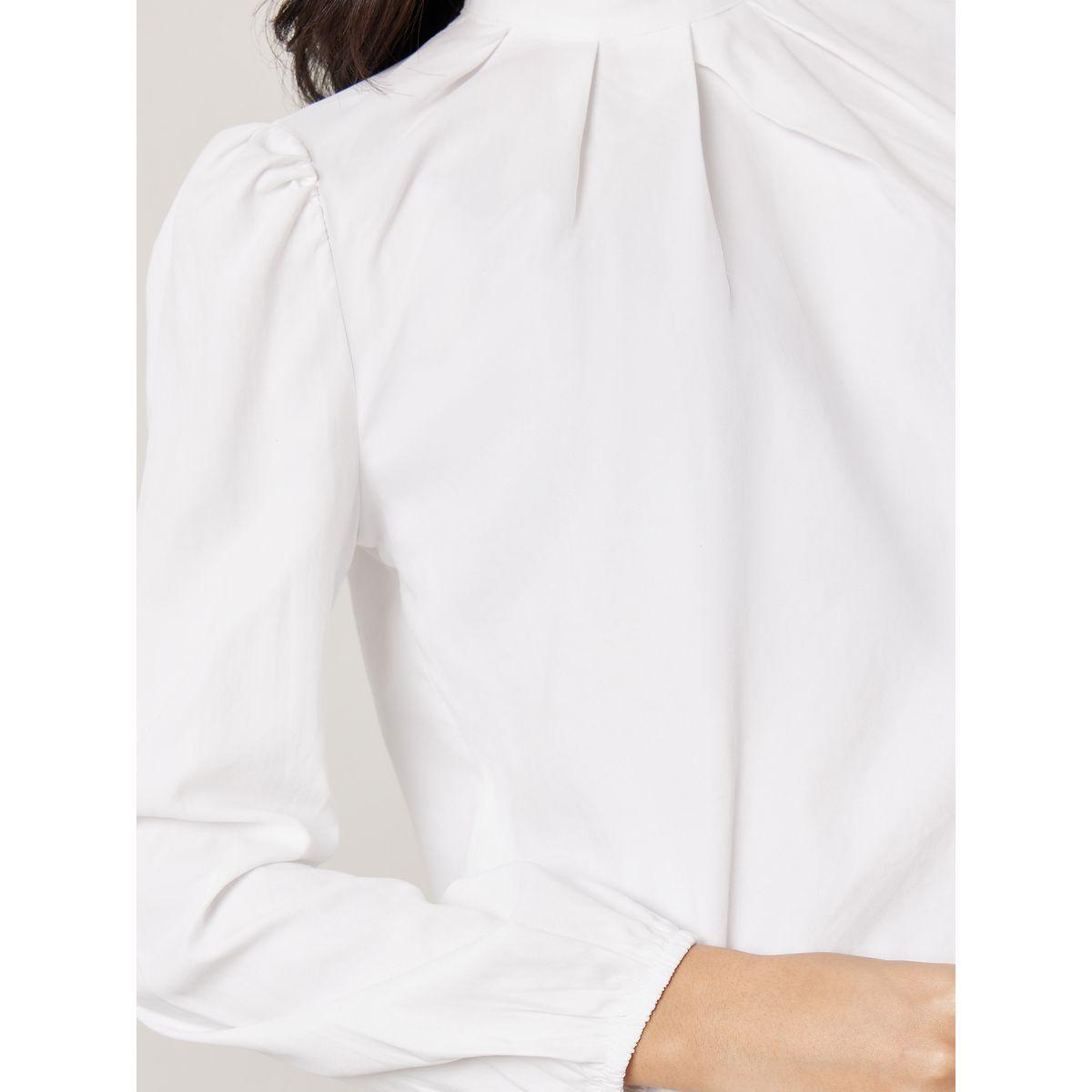 Styli High Neck Pleats Detail Blouse-women-clothing-shirtsandblouses-blouses-image-4