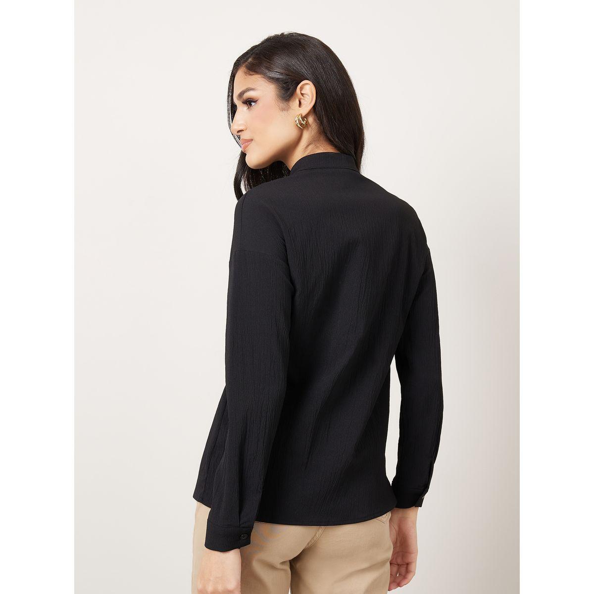 بلوزة سادة بقصة عادية-women-clothing-shirtsandblouses-blouses-image-1