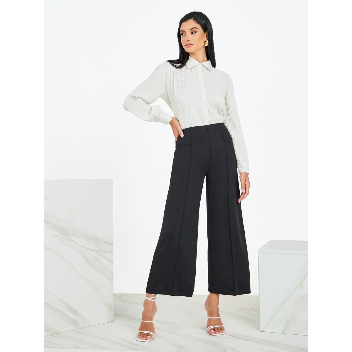 بلوزة بقصة عادية وأزرار-women-clothing-shirtsandblouses-shirts-image-2