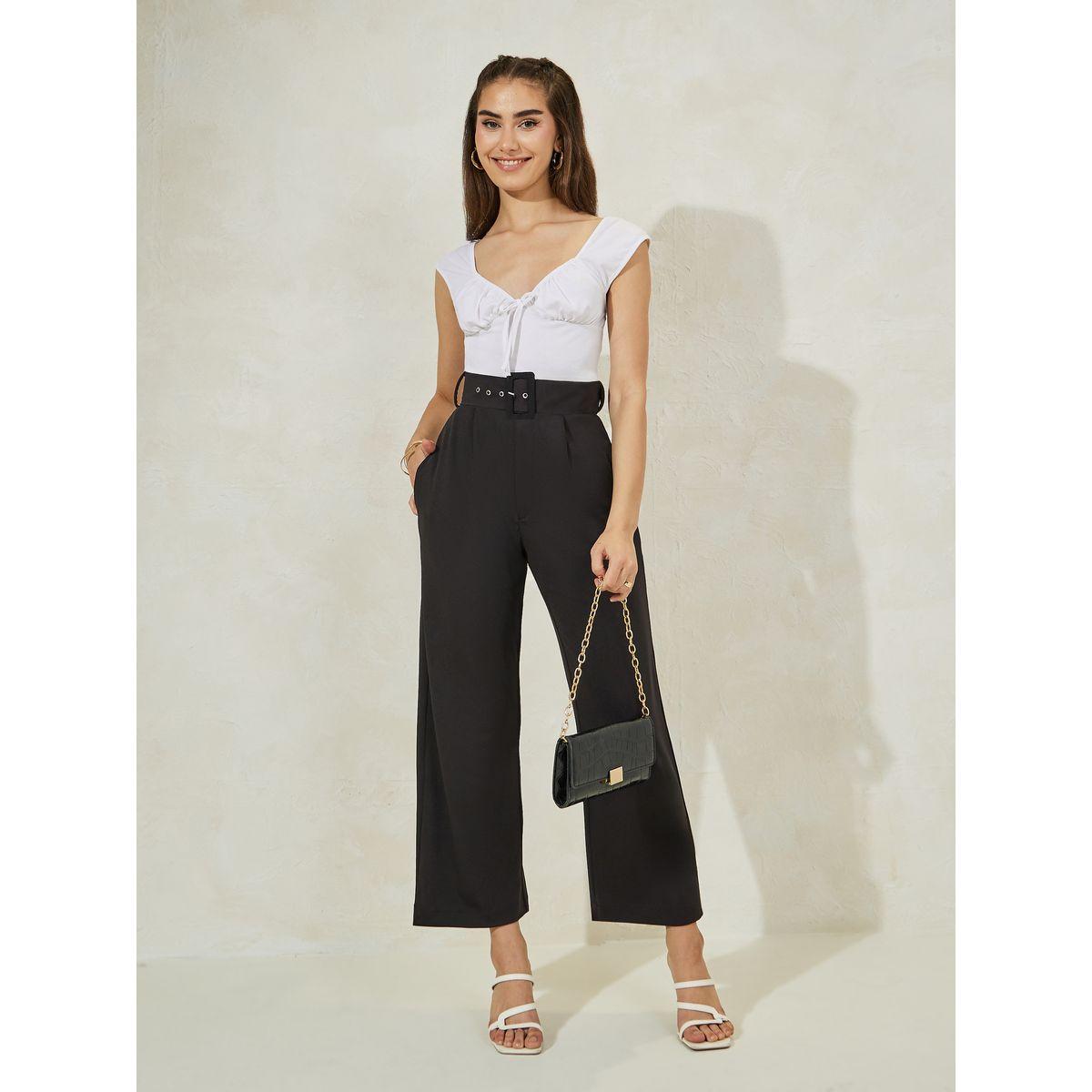 Styli High Rise Ankle Length Belted Pants-women-clothing-bottoms-trousers-image-2