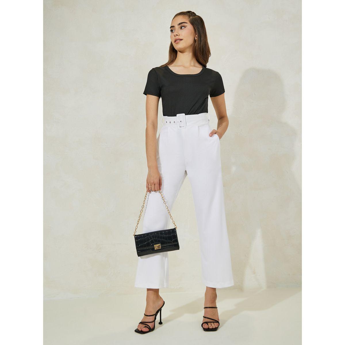 Styli High Rise Ankle Length Belted Pants-women-clothing-bottoms-trousers-image-2