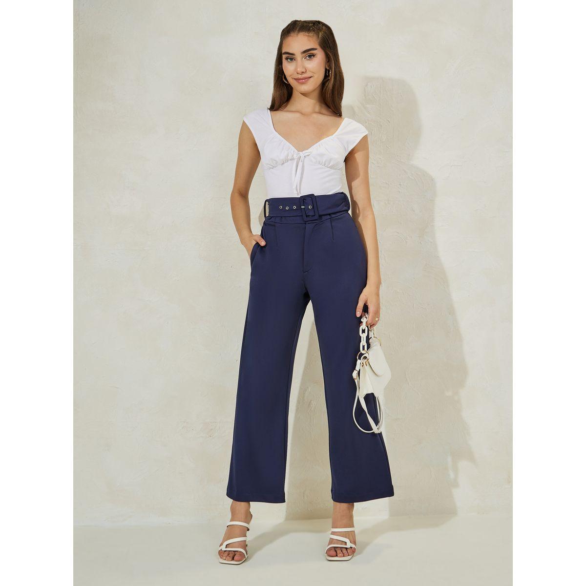 Styli High Rise Ankle Length Belted Pants-women-clothing-bottoms-trousers-image-2