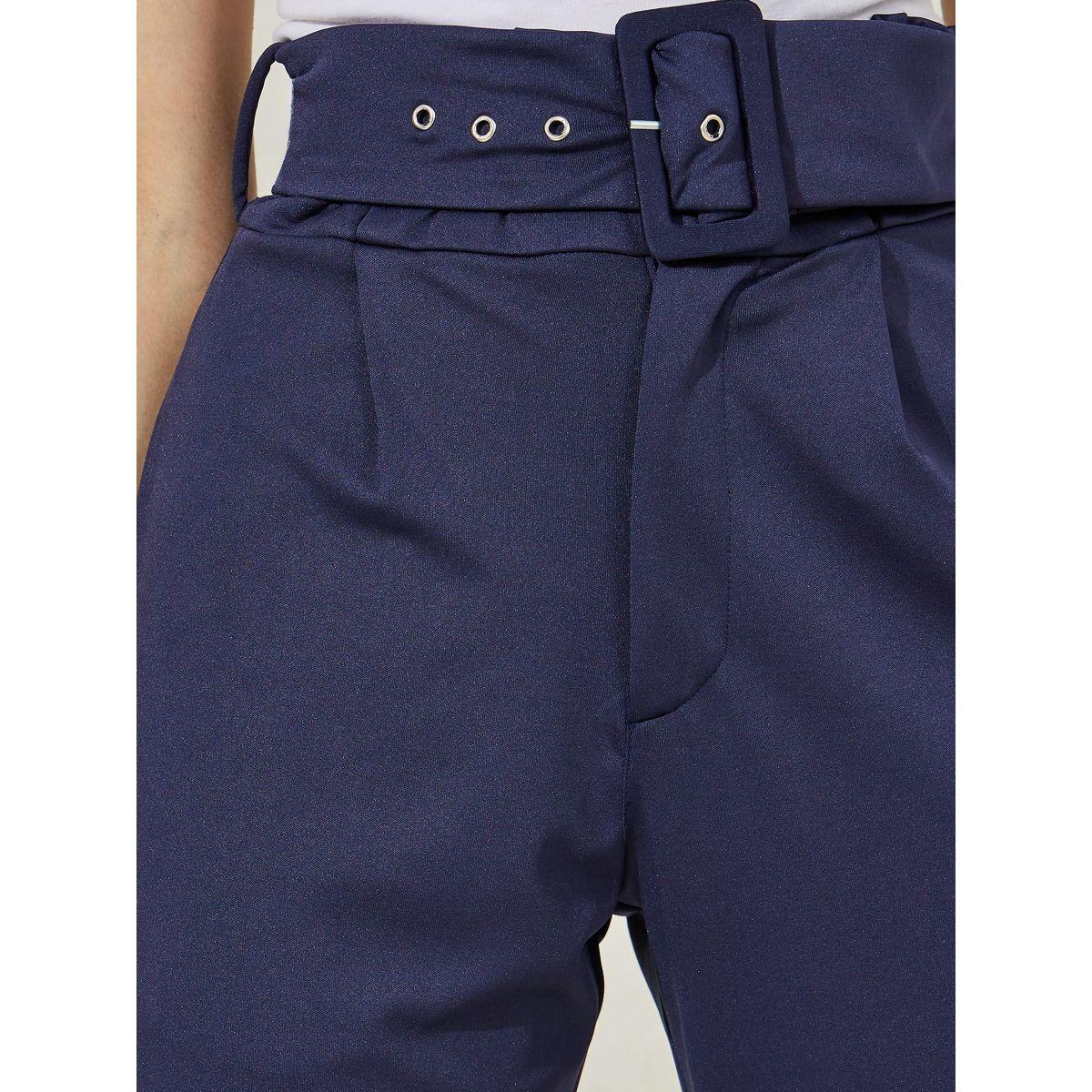 Styli High Rise Ankle Length Belted Pants-women-clothing-bottoms-trousers-image-3