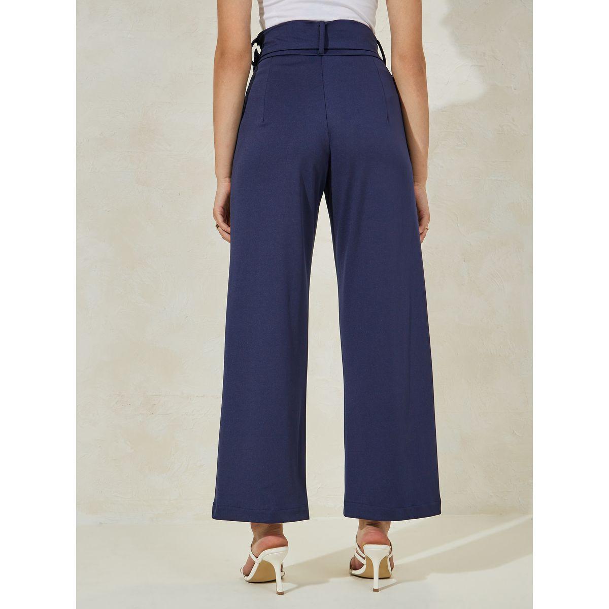 Styli High Rise Ankle Length Belted Pants-women-clothing-bottoms-trousers-image-4