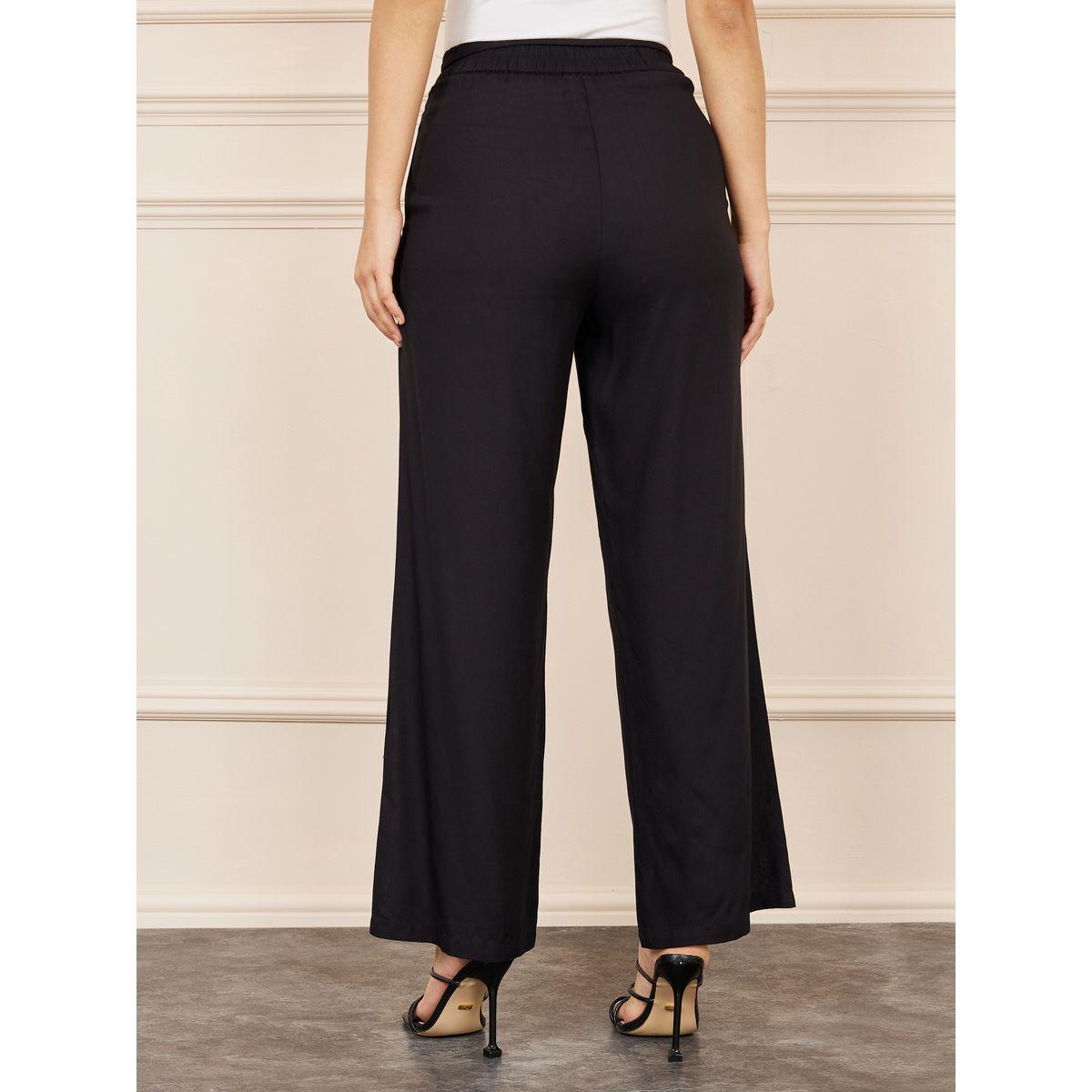 Styli High Rise Wide Leg Pants with Drawcord Waist-women-clothing-bottoms-trousers-image-4