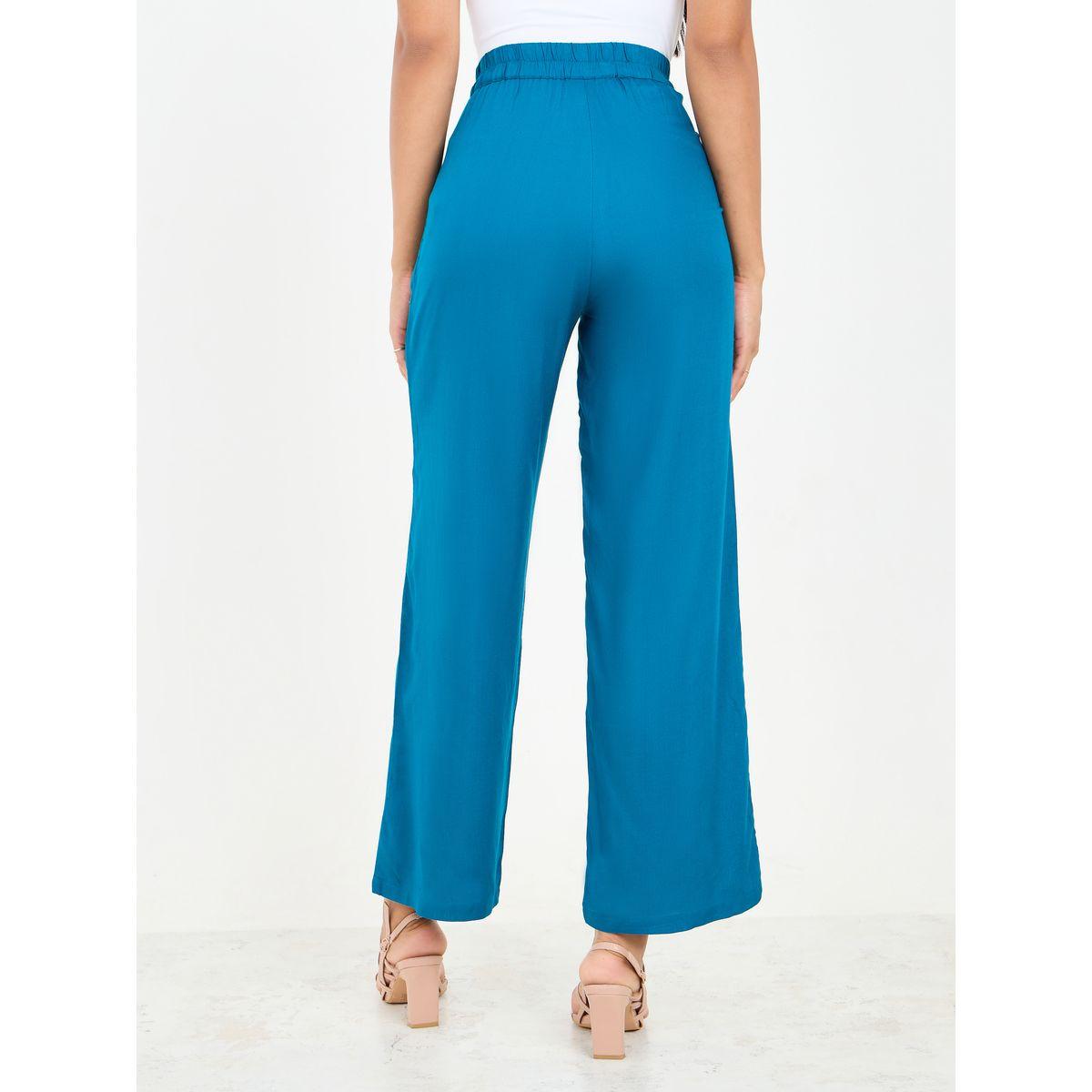 بنطال بأرجل واسعة ورباط خصر-women-clothing-bottoms-trousers-image-4