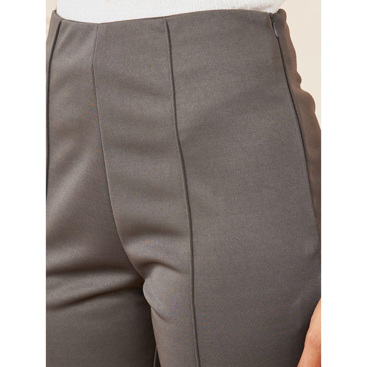 بنطال بونتي بقصة أرجل مستقيمة-women-clothing-bottoms-trousers-image-3