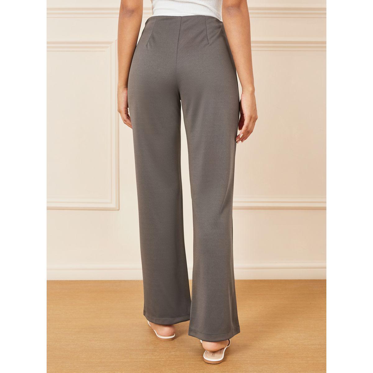 بنطال بونتي بقصة أرجل مستقيمة-women-clothing-bottoms-trousers-image-4