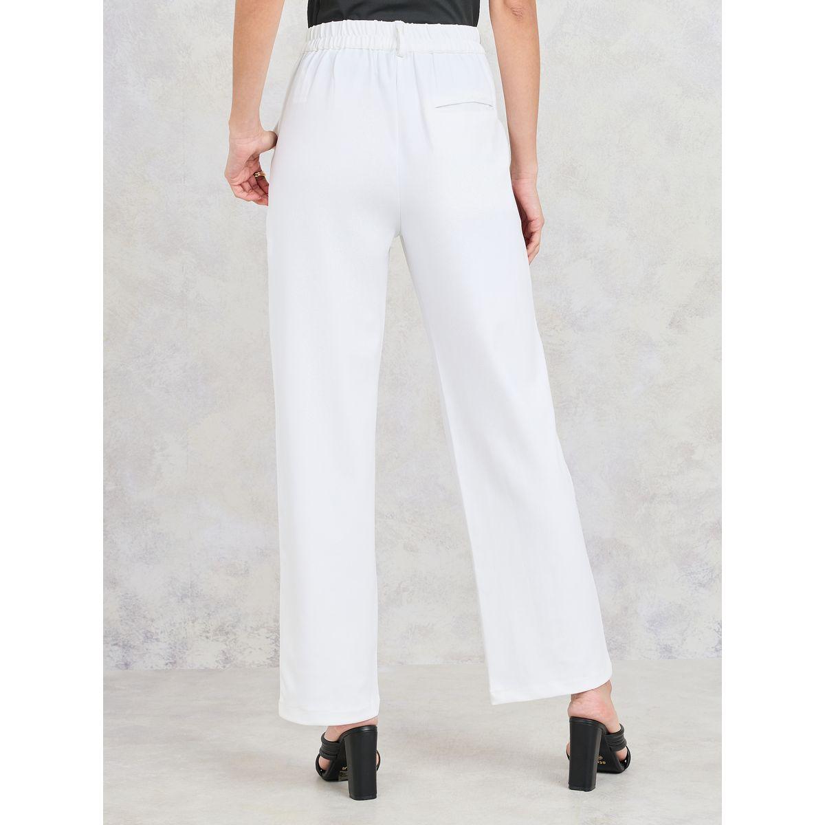 Styli Straight Fit Ankle Length Pants with Pockets-women-clothing-bottoms-trousers-image-4
