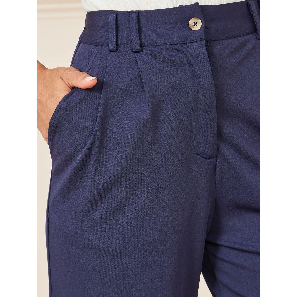 Styli High Waist Wide Leg Pants with Pockets-women-clothing-bottoms-trousers-image-3