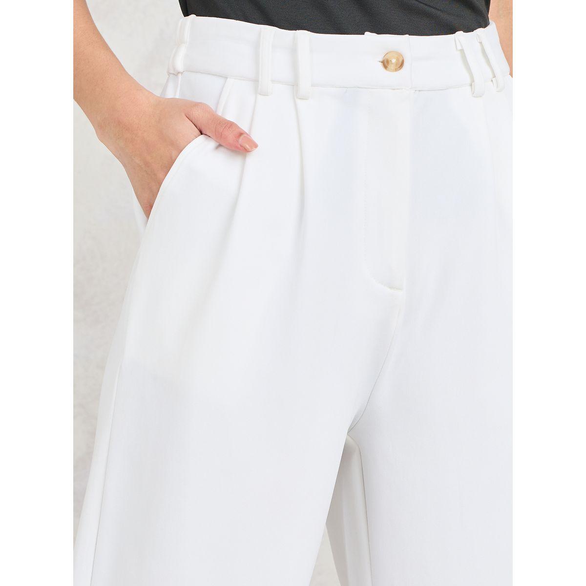 بنطال بأرجل واسعة وياقة عالية-women-clothing-bottoms-trousers-image-3