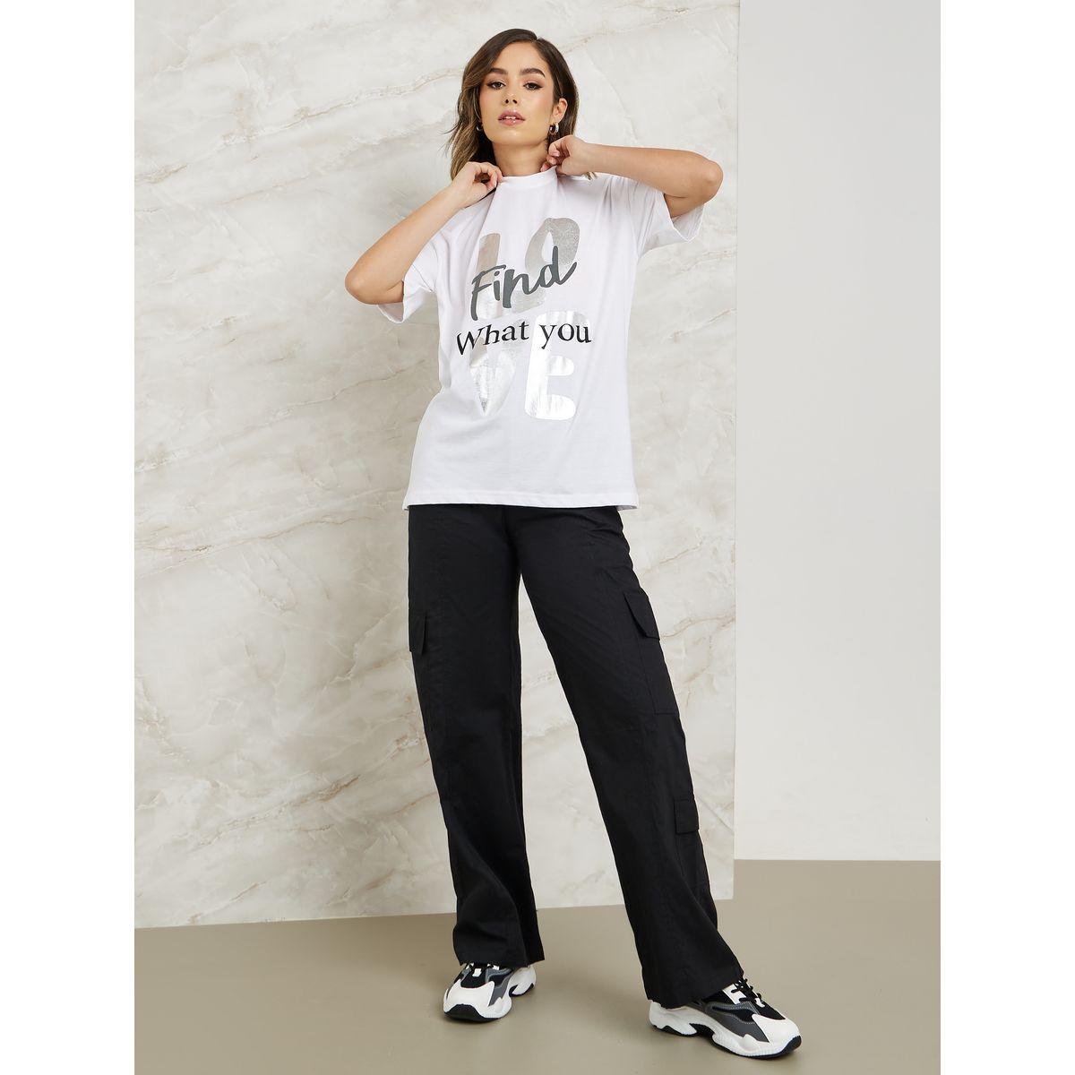 Styli Mid Rise Wide Leg Cargo Pants-women-clothing-bottoms-trousers-image-1