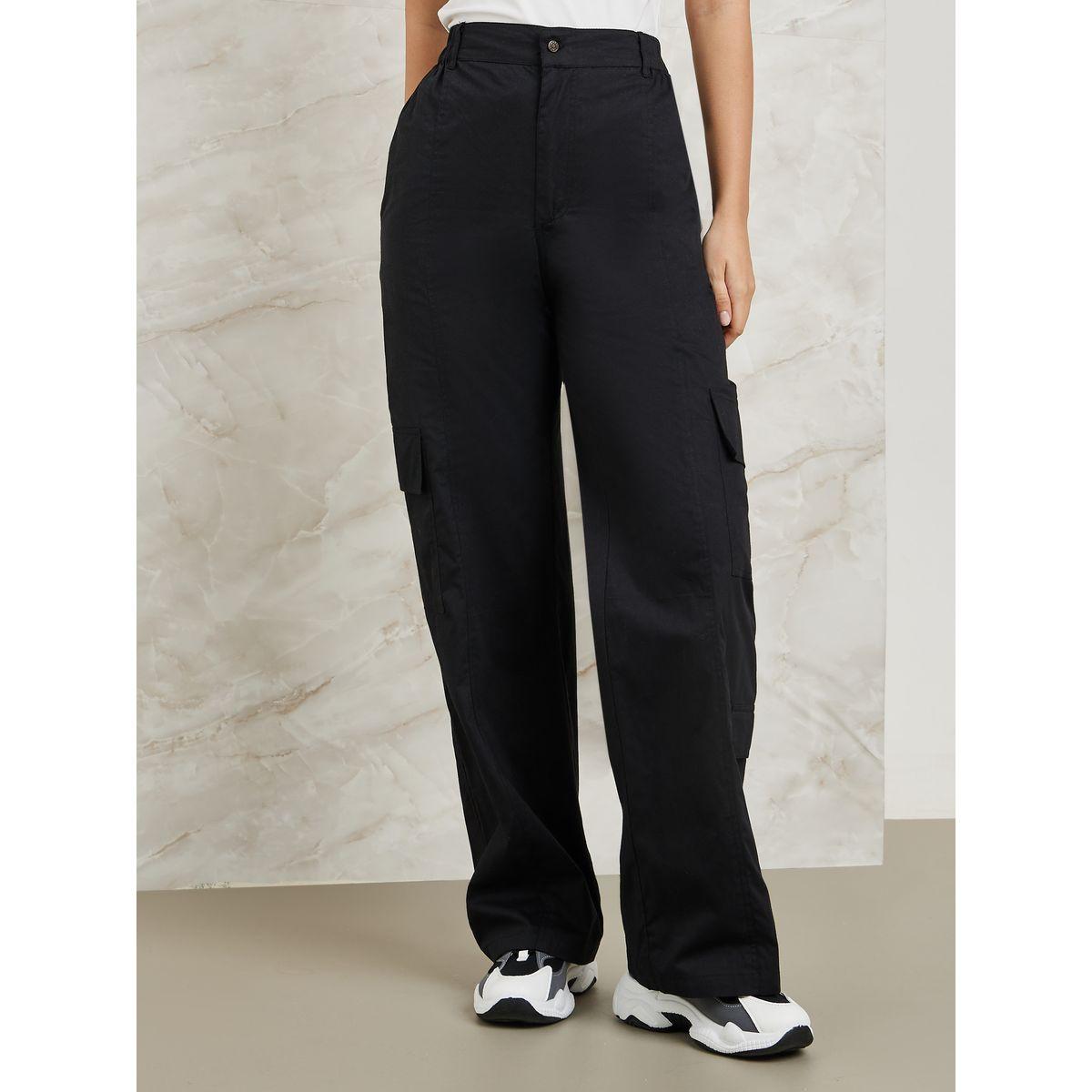 Styli Mid Rise Wide Leg Cargo Pants-women-clothing-bottoms-trousers-image-2