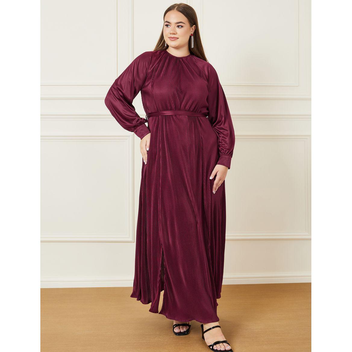 فستان طويل بحزام خصر-women-clothing-dresses-image-4