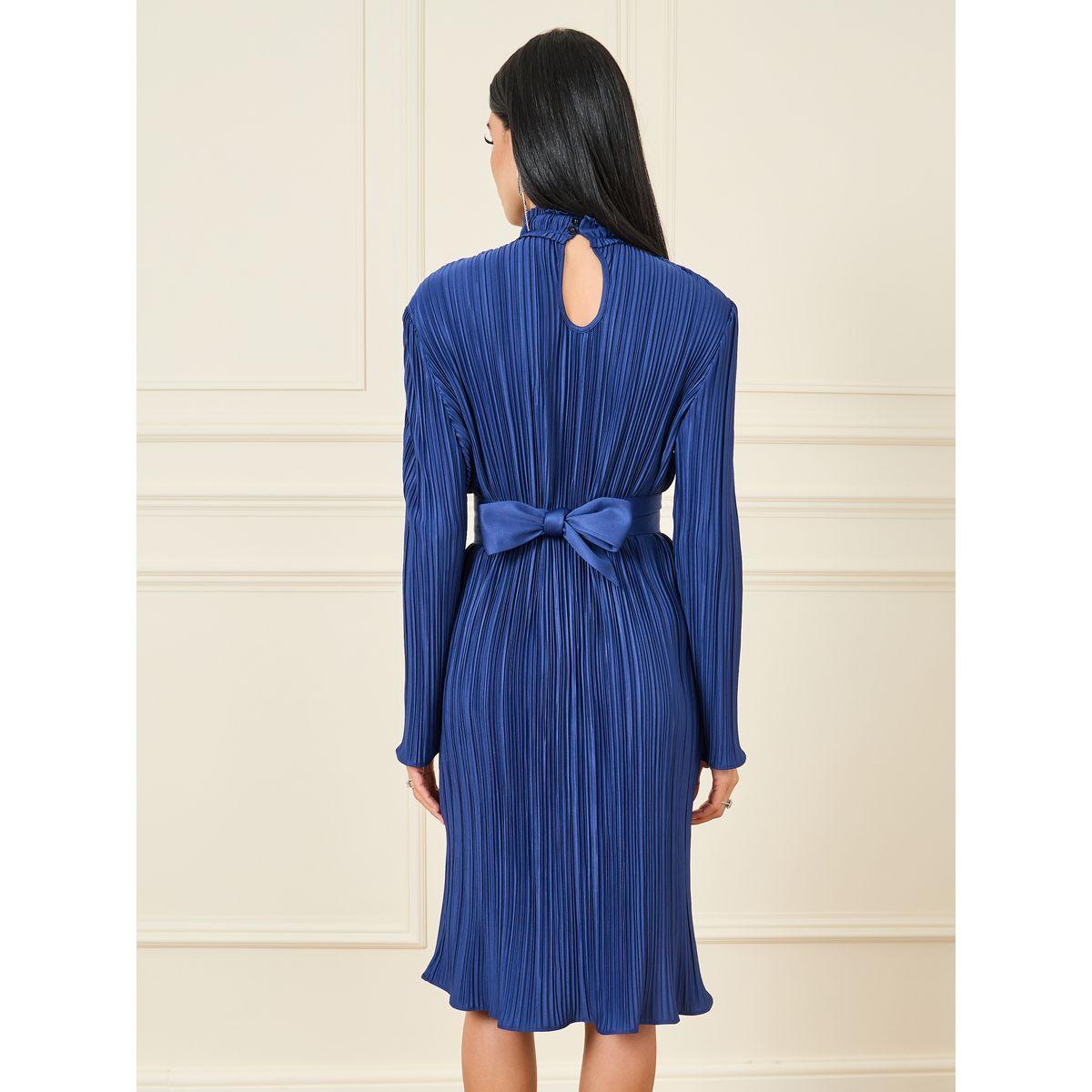 فستان بطول الركبة مع اكمام طويلة-women-clothing-dresses-image-4